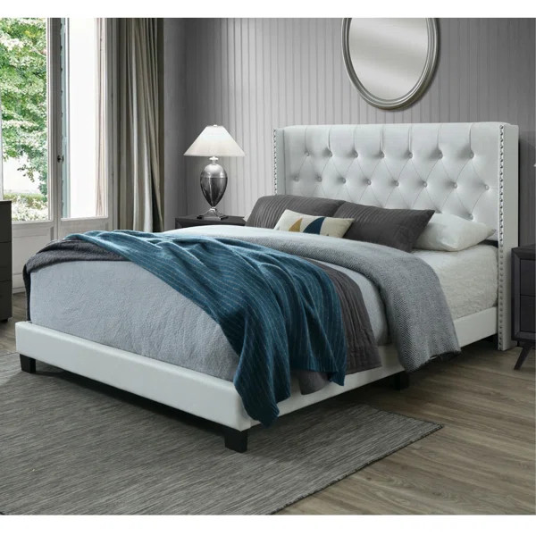 Tianna Tufted Upholstered Low Profile Standard Bed | Wayfair North America