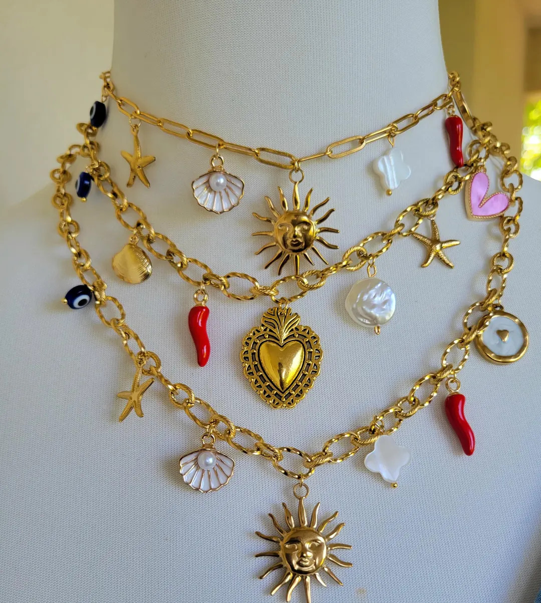 Necklace to Personalize, Charm Necklace, Gift for Her, Gift for Him, Birthday Gift, Stainless Ste... | Etsy (US)