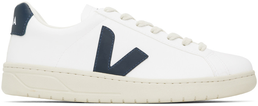 VEJA White & Navy Urca CWL Sneakers | SSENSE