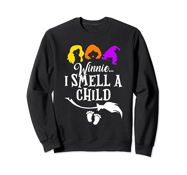 Winnie I smell A Child Halloween Pregnancy Announcement Mom Sweatshirt | Amazon (US)