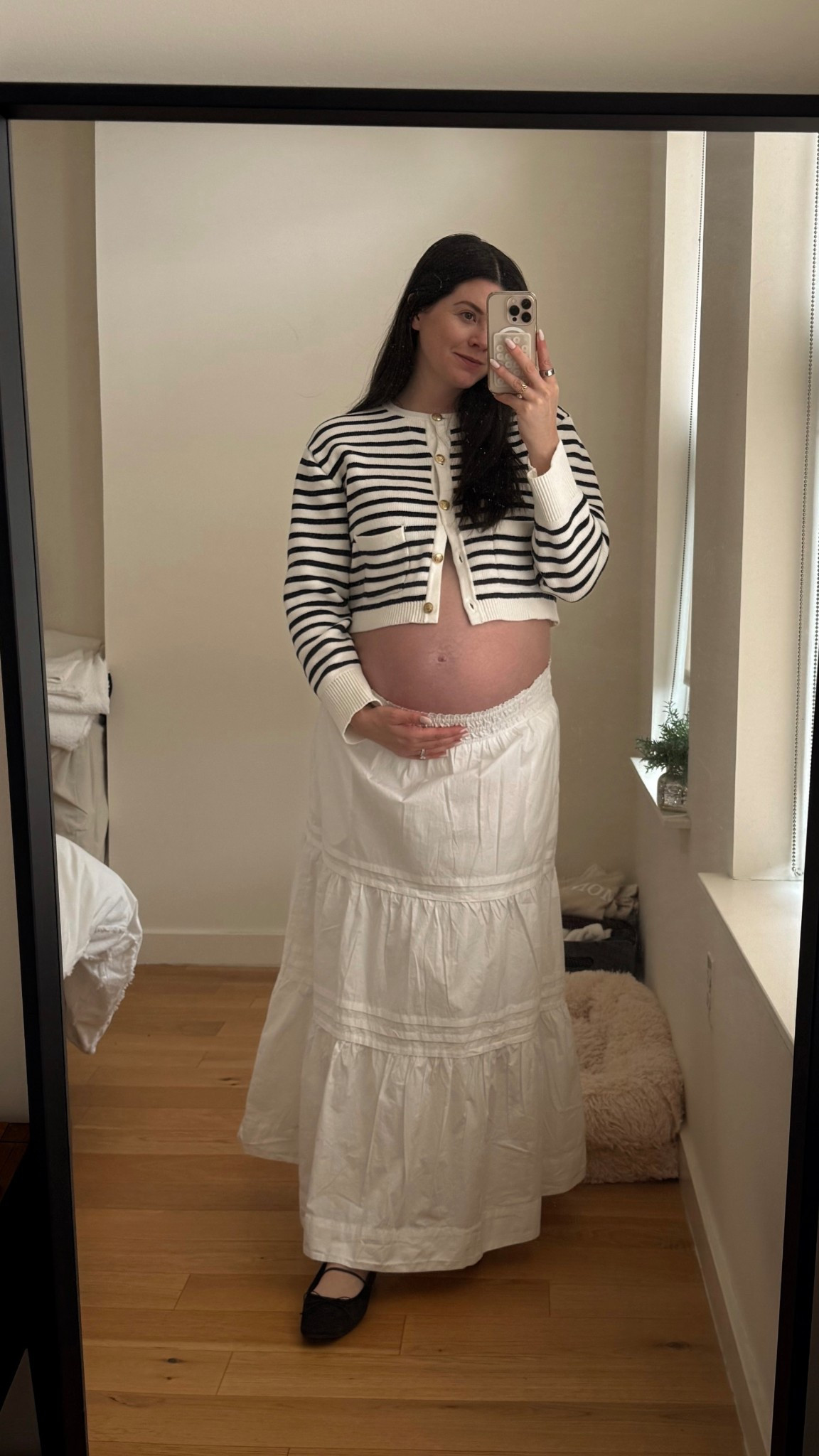 perfect white maxi skirt (non maternity!) maternity outfit, white skirt, lady jacket, spring outfit 

#LTKFindsUnder100 #LTKBump #LTKSeasonal