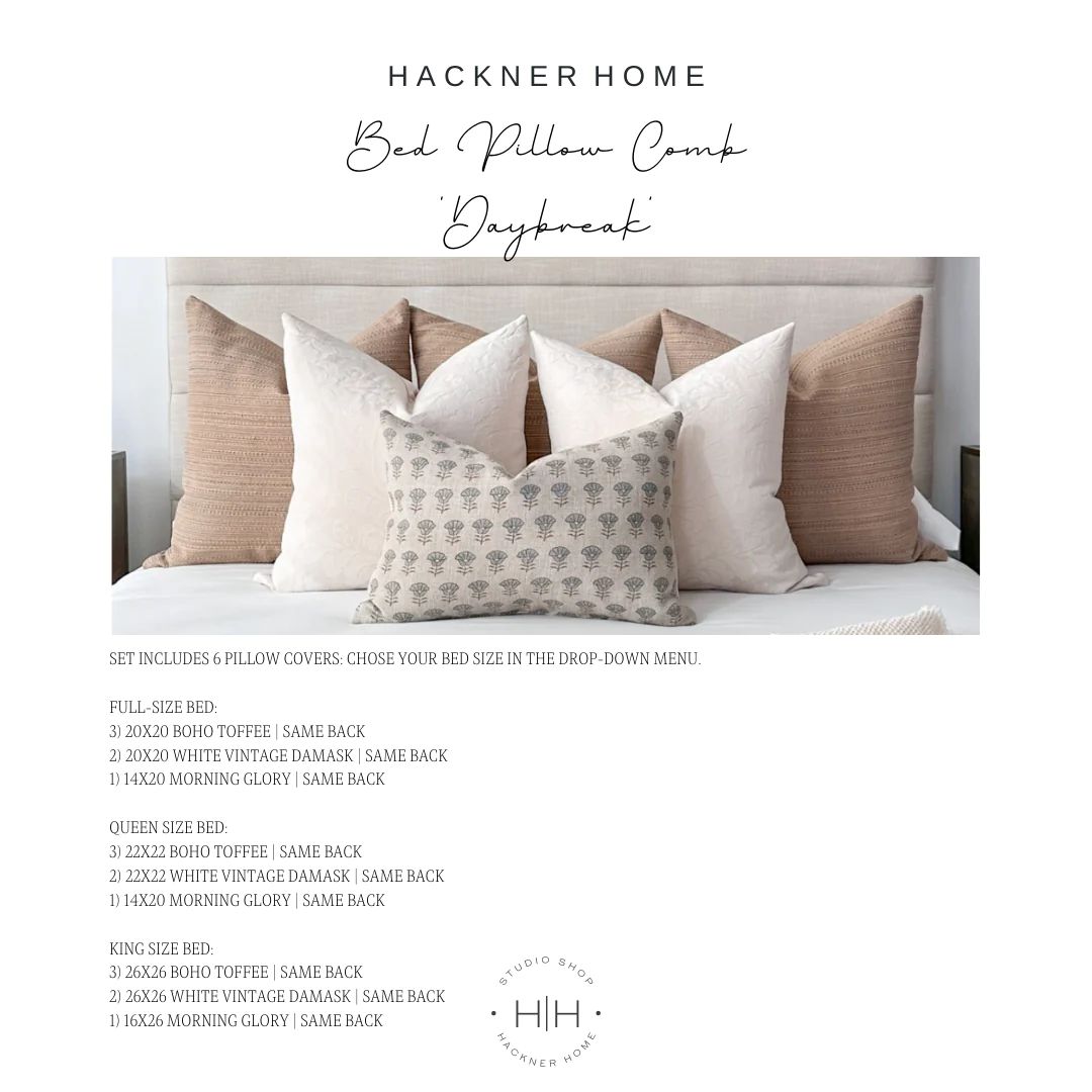 Bed Pillow Combo 'Daybreak' | Hackner Home (US)