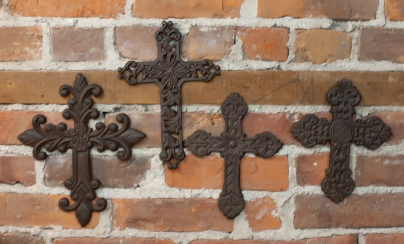 Wall Cross Cast Iron Decorative Cross | Etsy (US)
