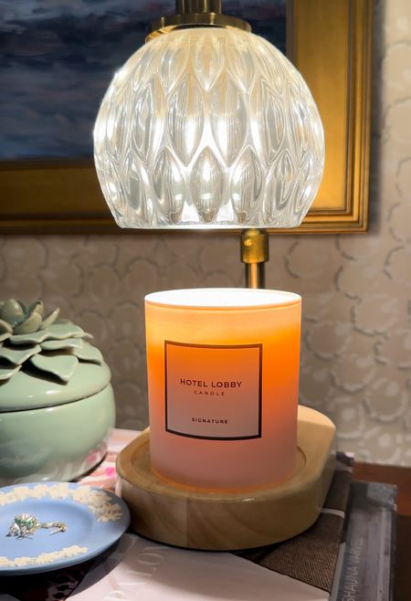 You REALLY need to check out the candles by Hotel Lobby…this is my third fragrance from them and they have quickly become a favorite around my house. Also, the candle warmer lamp is a game changer - it really makes the scent spread out and fill up a whole room, and the warmer also makes the candle last a whole lot longer. I now have 4 of these in my house 😆