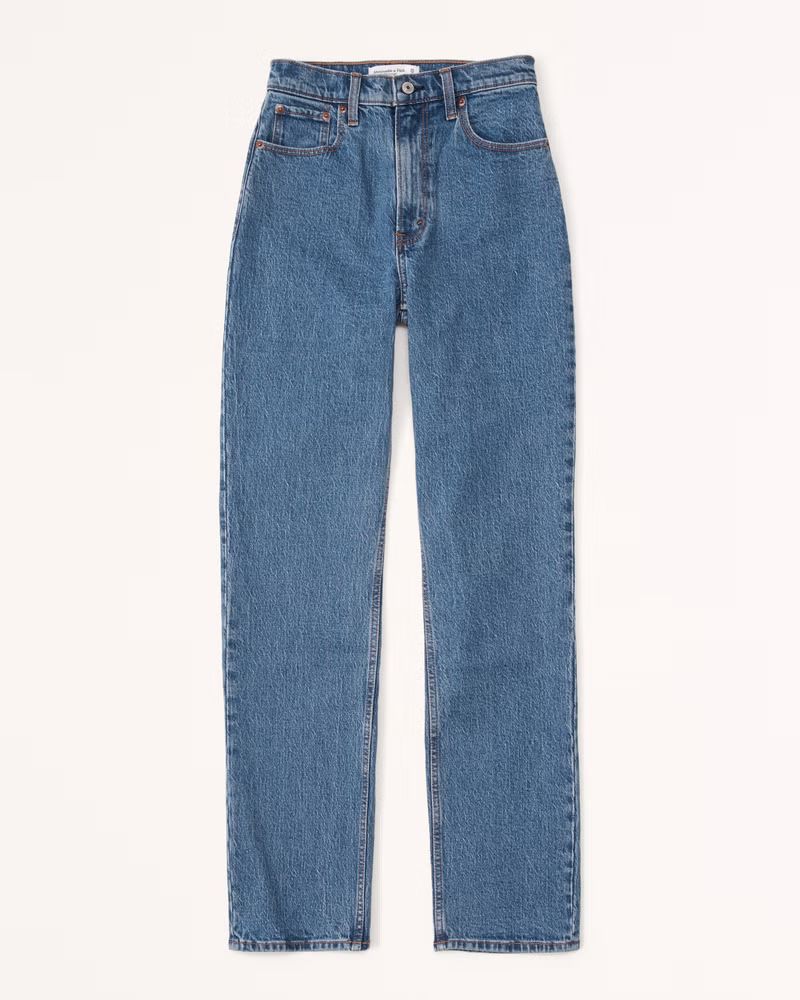 Women's Ultra High Rise 90s Straight Jean | Women's Up To 30% Off Select Styles | Abercrombie.com | Abercrombie & Fitch (US)