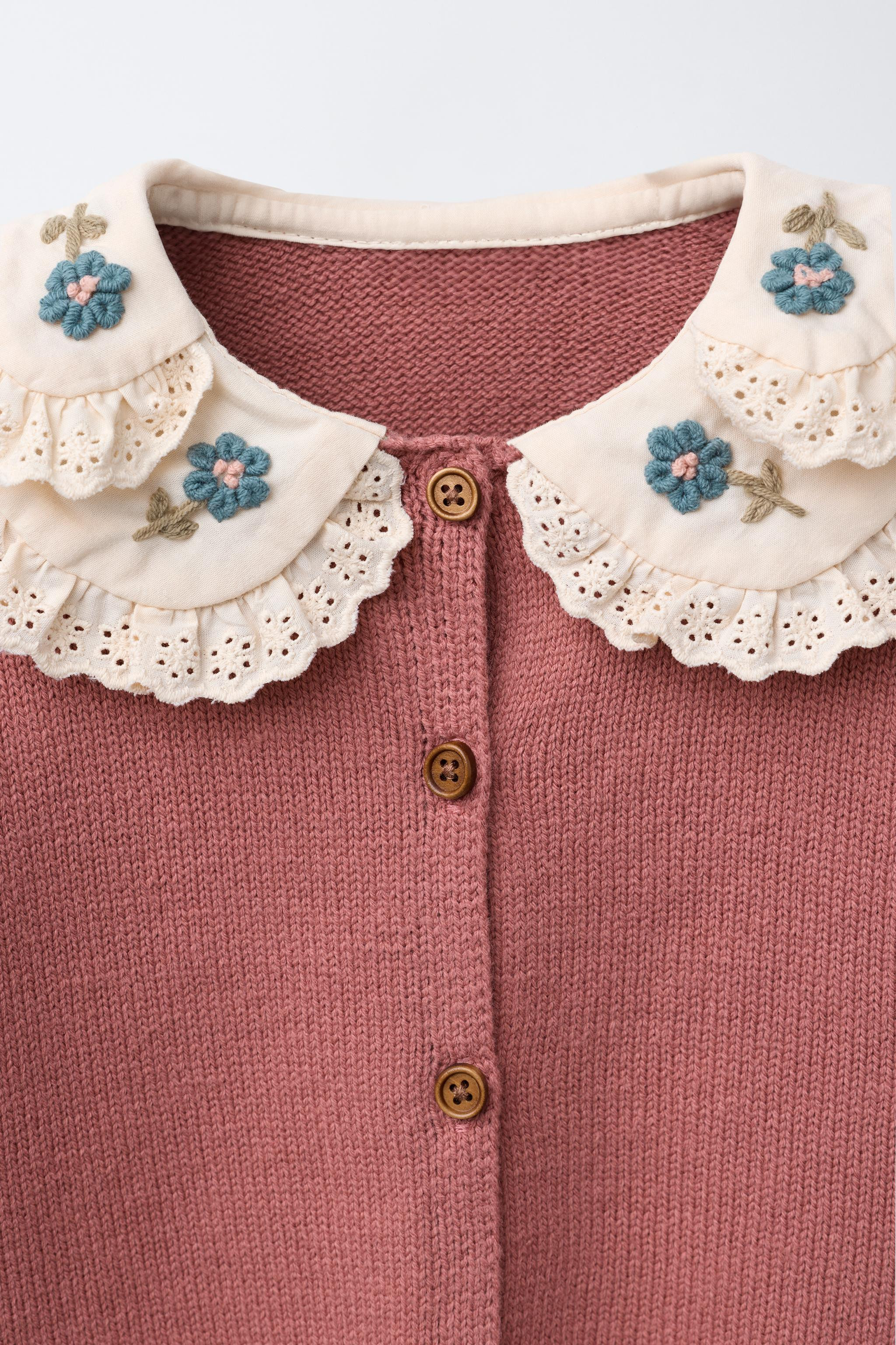 DOUBLE COLLAR KNIT CARDIGAN | Zara US