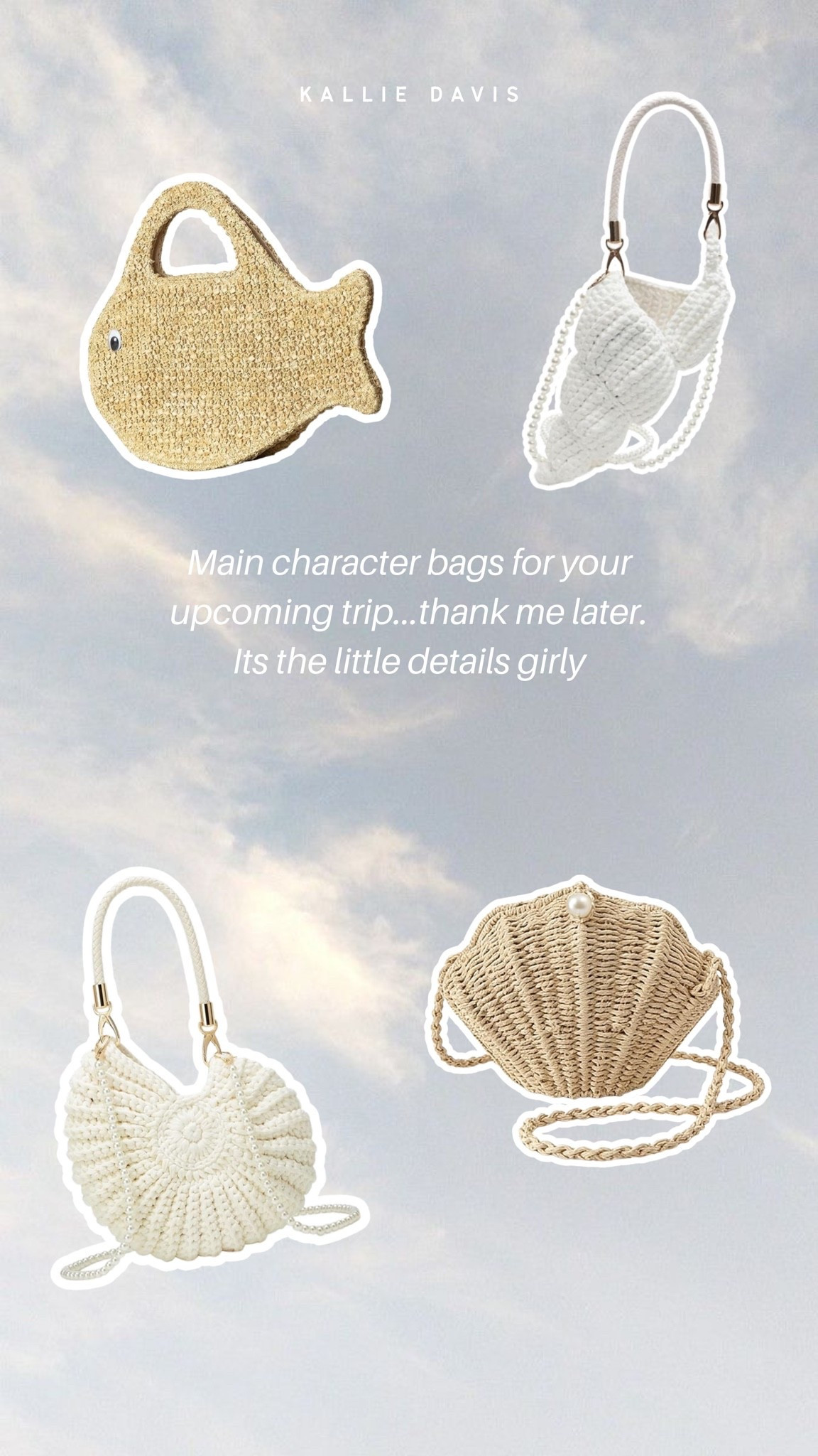 Main character bags🐚🥥✨

#LTKsummer #LTKtravel #LTKbag