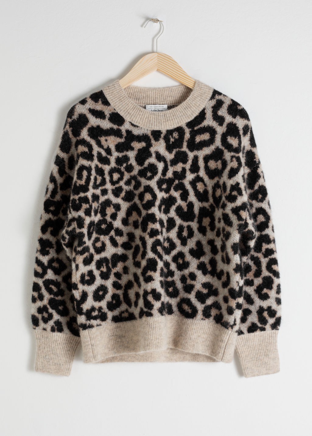 Oversized Leopard Sweater - Black | & Other Stories (EU + UK)