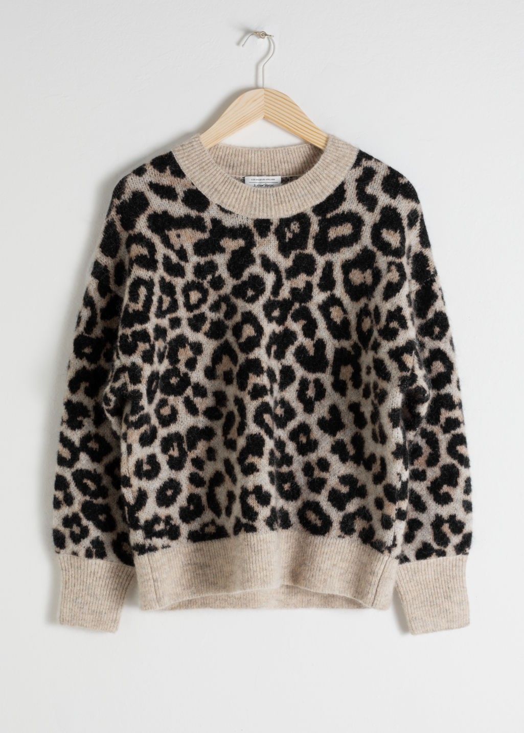 Oversized Leopard Sweater - Black | & Other Stories (EU + UK)