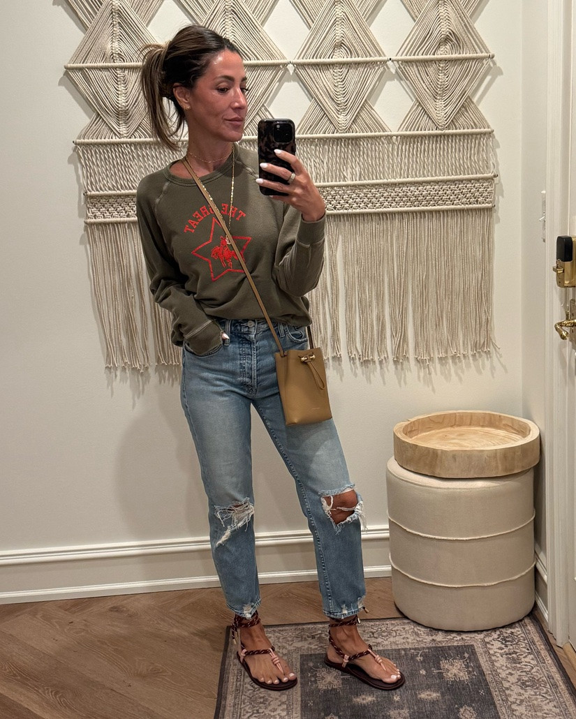 OBSESSED with these sandals.

#LTKootd #LTKOver40