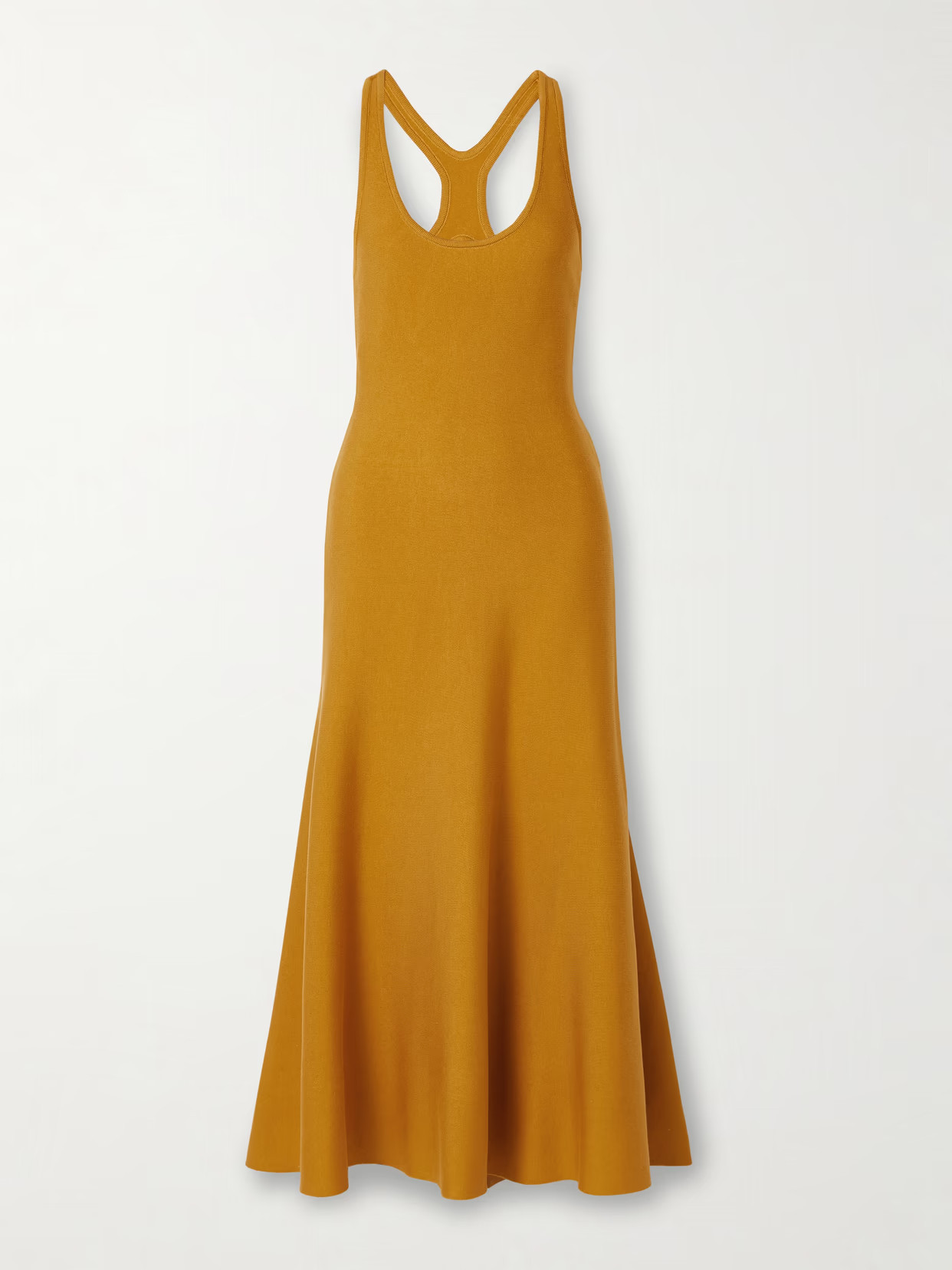 Gabriela Hearst - Bastien Recycled-silk Midi Dress - Yellow | NET-A-PORTER (US)