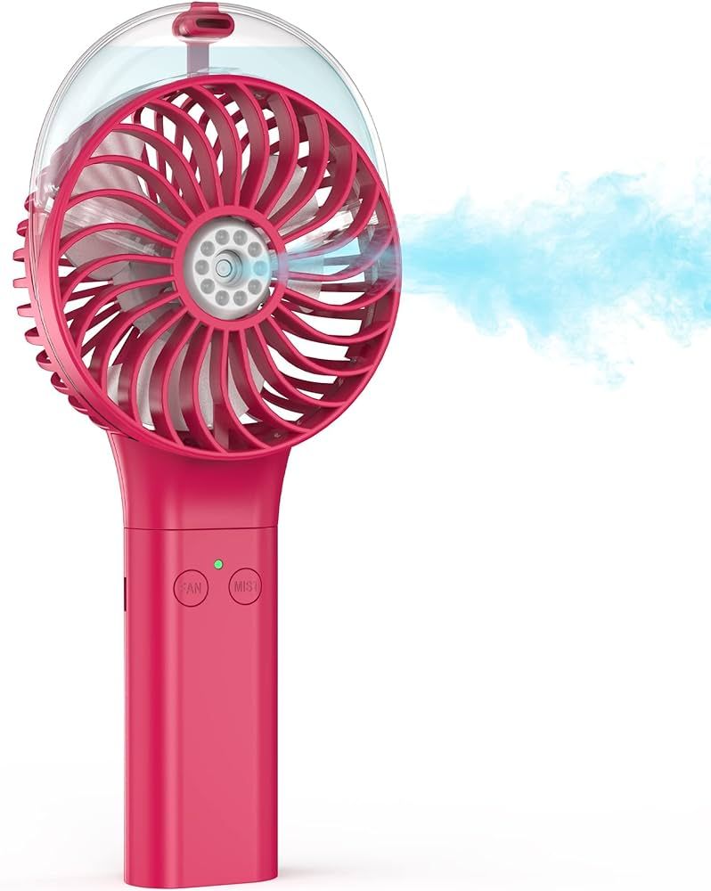 COMLIFE Portable Handheld Misting Fan, 3000mAh Rechargeable Battery Operated Spray Water Mist Fan... | Amazon (US)