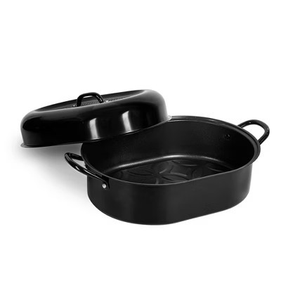 Granitestone Oval Roaster Pan, Medium 18.9" Ultra Nonstick Roasting Pan | Target