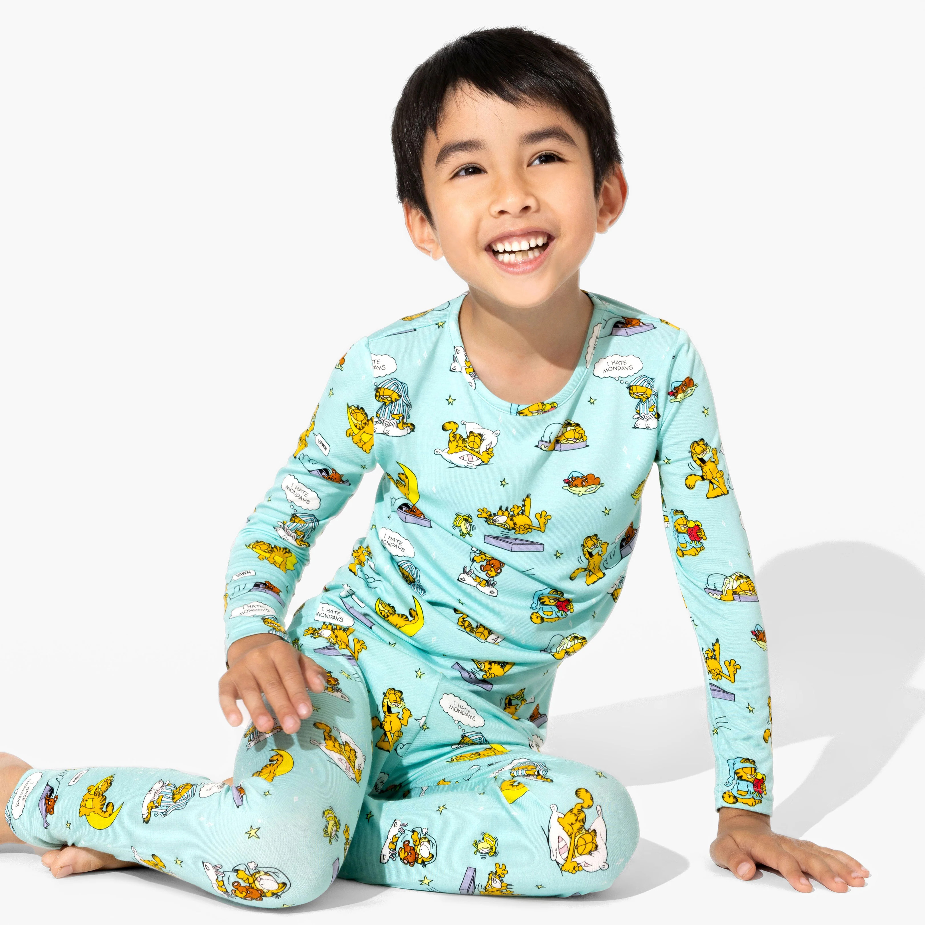 Garfield: Lazy Mondays Bamboo Kids Pajamas | Bellabu Bear
