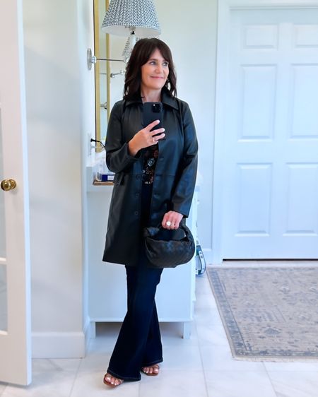 I can’t lie, I feel so cool in this outfit! Perfect for the fall days ahead!
Wearing my usual XS in jacket, had sleeves shortened 
Le Pixie jeans are Frame’s Petite line!!

#LTKover40 #LTKstyletip #LTKitbag