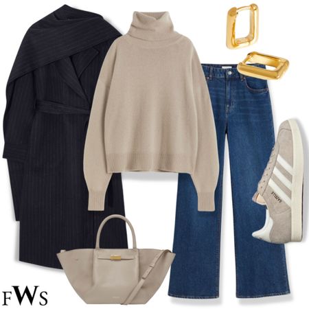 Styling a high neck jumper fo autumn 🍂 

Fall sweater autumn jumper sweater weather causal look dark denim turtle neck adidas Demellier cod mango H&M everyday outfit gold accessoires street style scarf coat maxi king coat pin stripe dark blue navy blue neutral outfit elegant chic effortless minimal simple 

#LTKstyletip #LTKSeasonal #LTKU