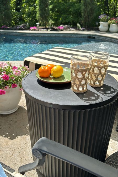 Cooler table, chill side table, outdoor furniture, patio table, outdoor inspo and ideas, chaise loungee

#LTKhome #LTKfamily #LTKSeasonal