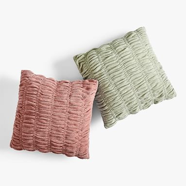 New  Ruched Chenille Pillow      $49.50 | Pottery Barn Teen