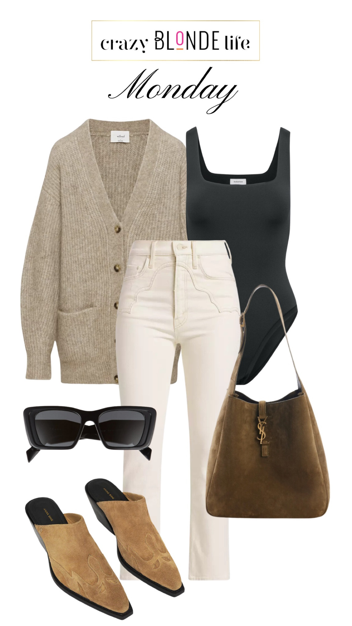 An easy look for a Monday morning! Loving cream jeans for winter paired with a cozy cardigan and your favorite accessories! 

#LTKstyletip #LTKshoecrush