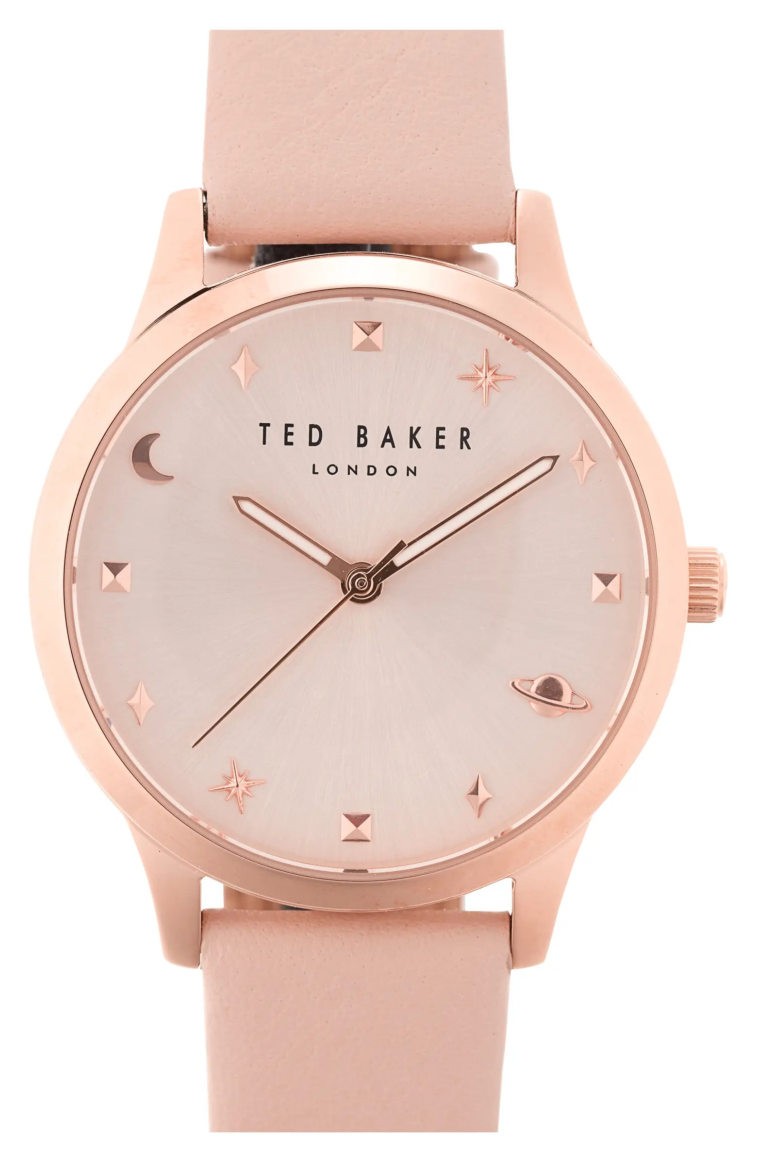 Ted Baker London Rose Goldtone Leather Strap Watch, 16mm | Nordstrom | Nordstrom