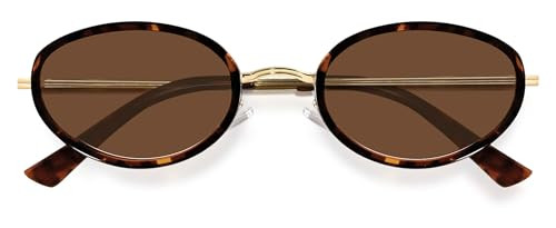 BOTEN Retro Oval Sunglasses for Women 90s Small Gold Frame Sun Glasses Lightweight Cute Chic Sunn... | Amazon (US)