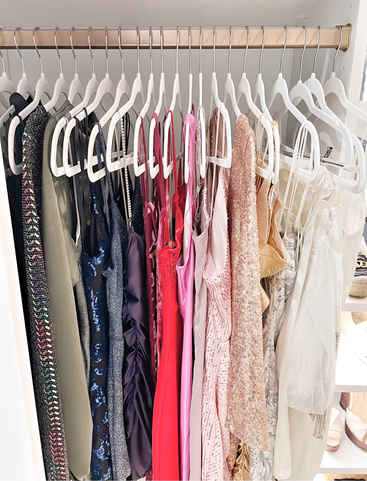 Love these slip rubberized hangers. They save space and are aesthetically pleasing. 

#LTKhome