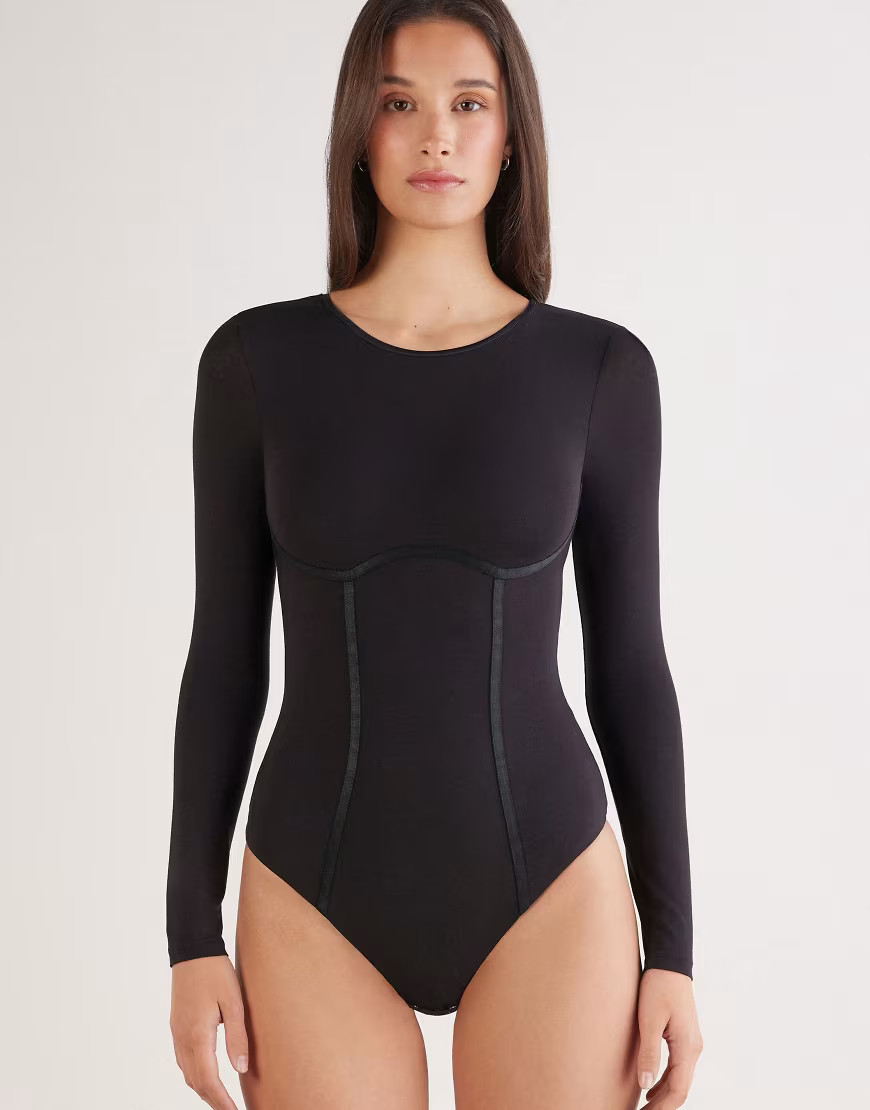 Intimissimi Handcrafted luxury body in black | ASOS (Global)