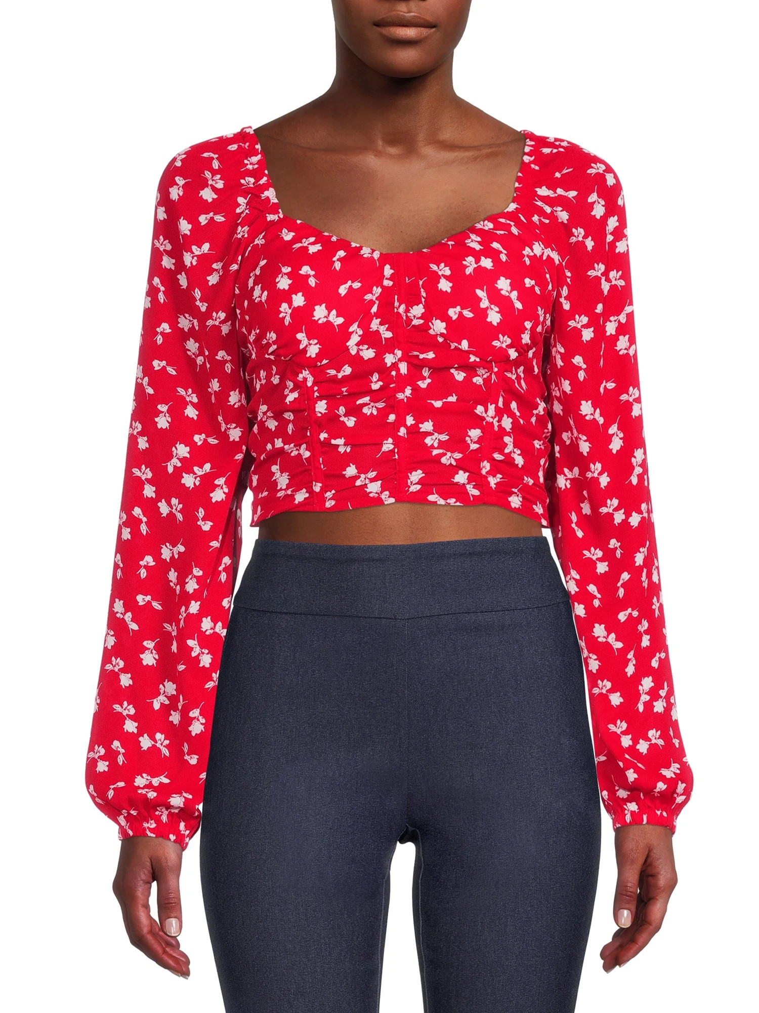 Madden NYC Junior's Ruched Corset Top - Walmart.com | Walmart (US)