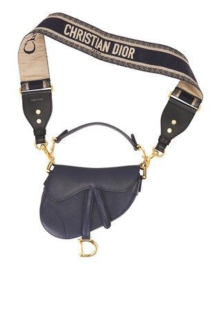 Dior Saddle Bag in Navy | FWRD 