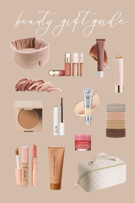 Gift guide for the beauty product lover! This is a round up of my favorites including the it cosmetics foundation that I’m obsessed with and my favorite self tanner from lux unfiltered. It gets me through the long winters! I also included the viral amazon makeup bag that everyone raves about, my favorite tarte lip gloss, and the super popular laneige lip sleeping mask. 

#LTKGiftGuide #LTKbeauty #LTKCyberWeek