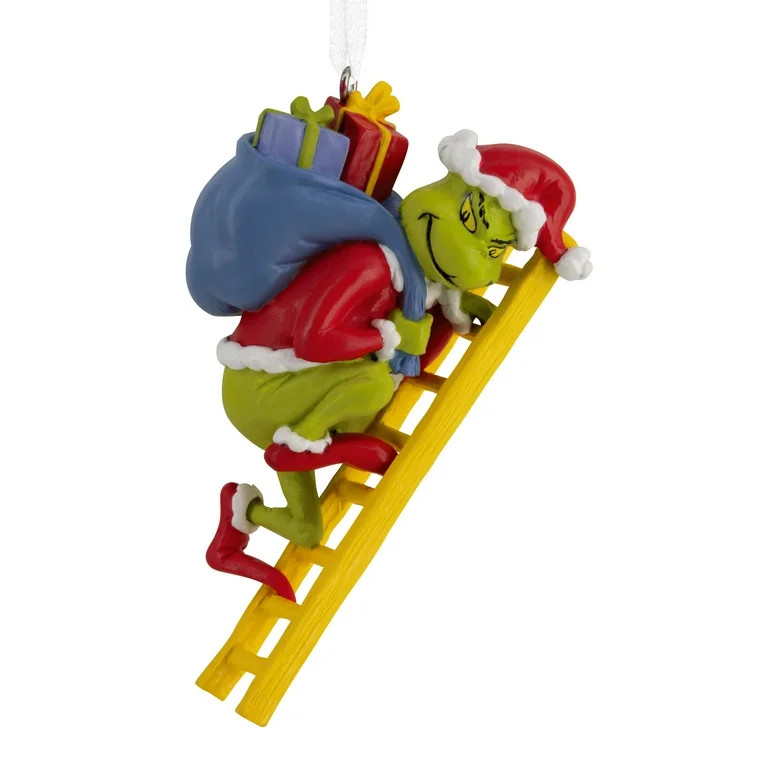 Hallmark Christmas Ornament (Dr. Seuss's How The Grinch Stole Christmas! Grinch on Ladder), 1 Cou... | Walmart (US)