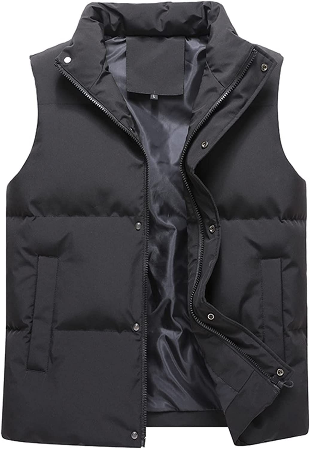 Kissonic Womens Cropped Puffer Vest Sleeveless Puffer Jacket Warm Lightweight Jacket with Pockets | Amazon (US)