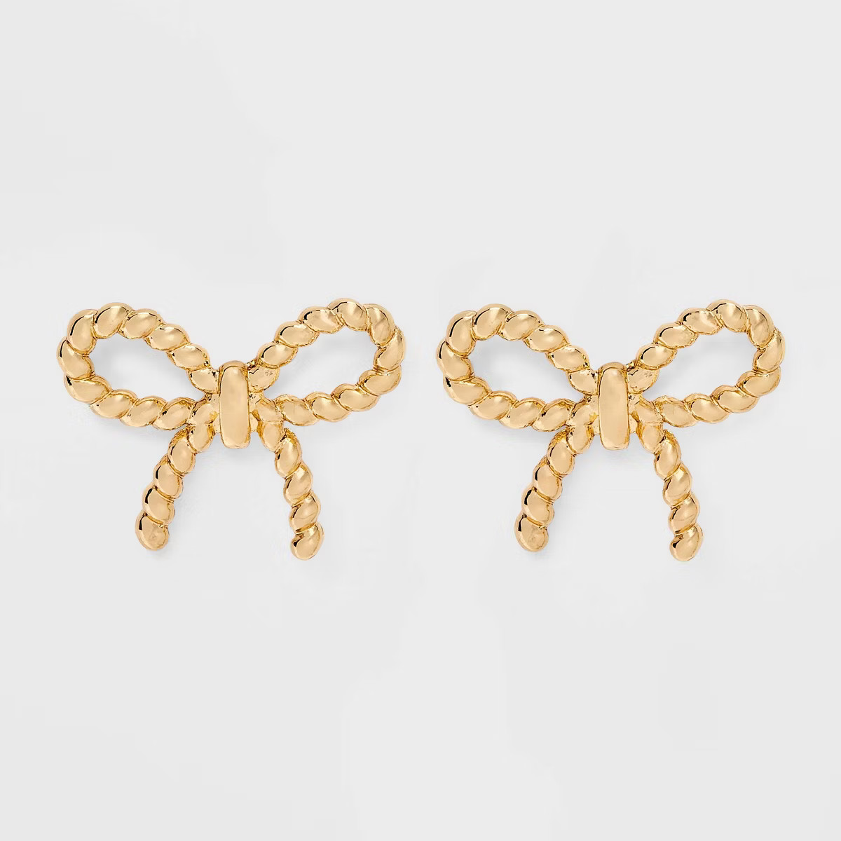Simple Bow Earrings - A New Day™ Gold | Target