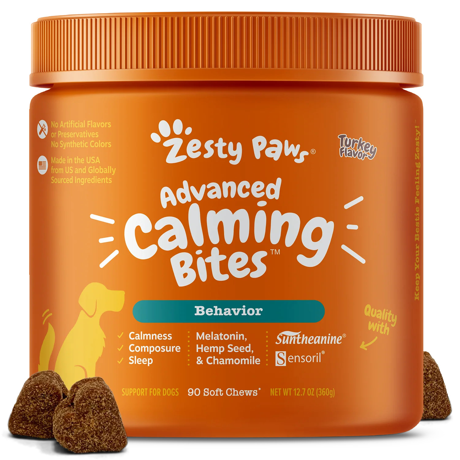 Advanced Calming Bites for Dogs | Zesty Paws
