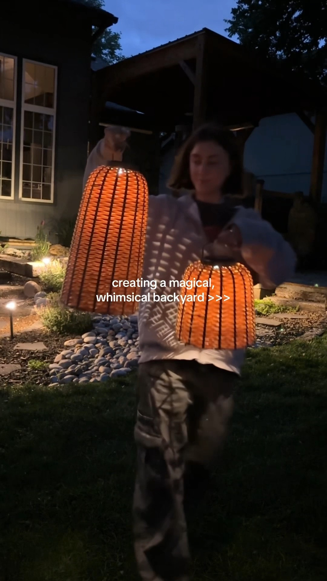 Solar lanterns for our backyard - so whimsical! ✨