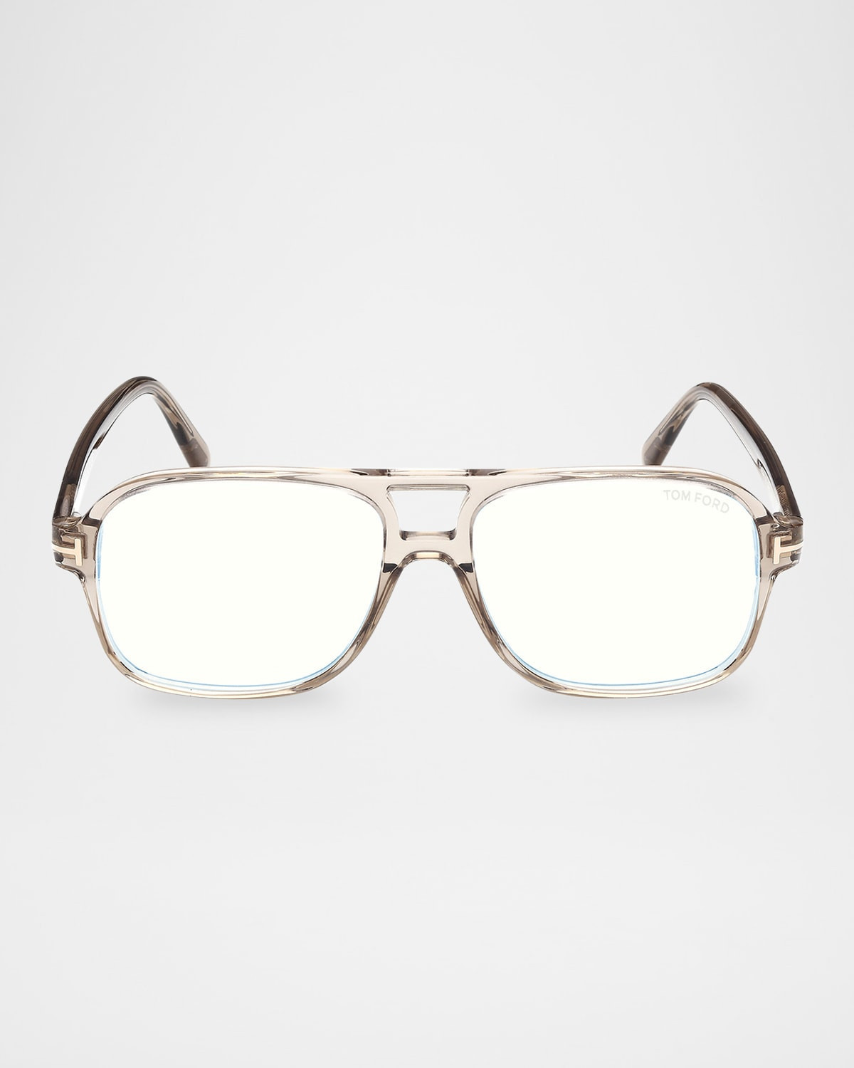 Men's FT6058-BM Acetate Square Blue-Block Optical Frames | Neiman Marcus