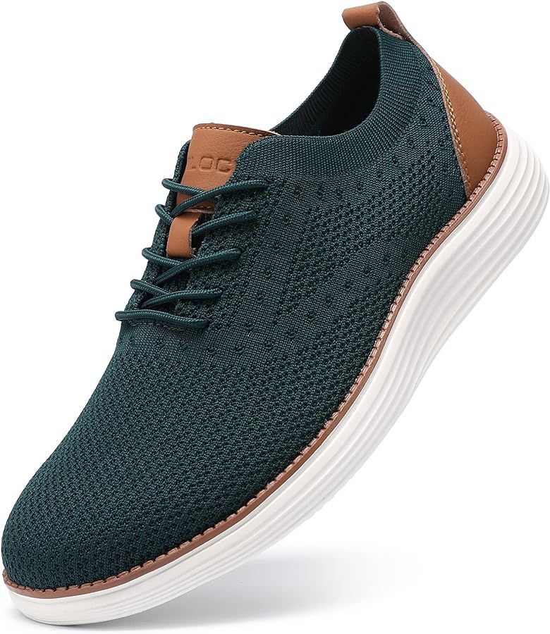 VILOCY Men's Mesh Dress Sneakers Oxfords Business Casual Walking Shoes Tennis Comfortable | Amazon (US)