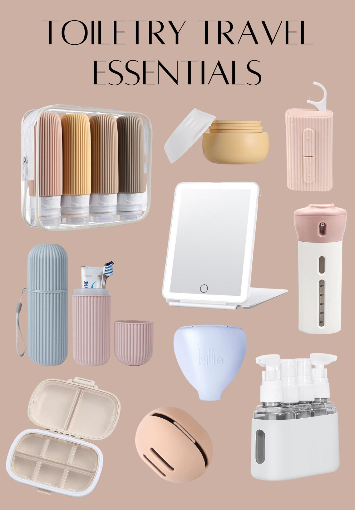 More great toilette travel products to help you stay organized and minimal for traveling! So many great ways to use these containers and jars for any of your products! If you’re planning a holiday vacation these are some great minimal and chic options

#LTKtravel #LTKsalealert #LTKfindsunder50