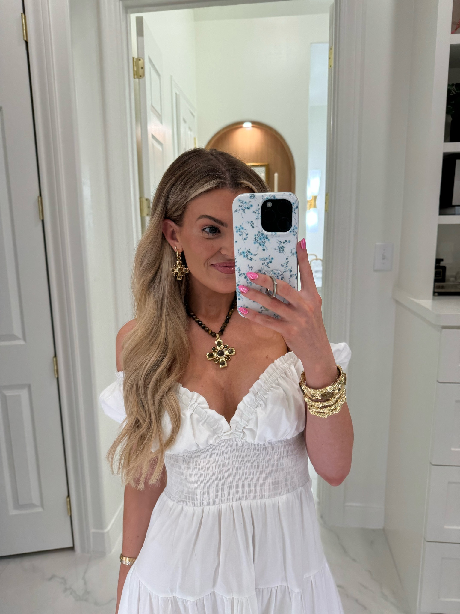 looking for a classic spring outfit? this one can be worn for any occasion! 🤍 + it’s on sale and my code works on top of that! (wearing size small — use code CRUM20 for 20% off my dress & jewelry!) 

white dress, white maxi dress, spring dress, summer dress, family pictures, beach dress, bridal outfits, graduation dress, graduation outfit, we wore what

#LTKsalealert #LTKstyletip #LTKfindsunder100