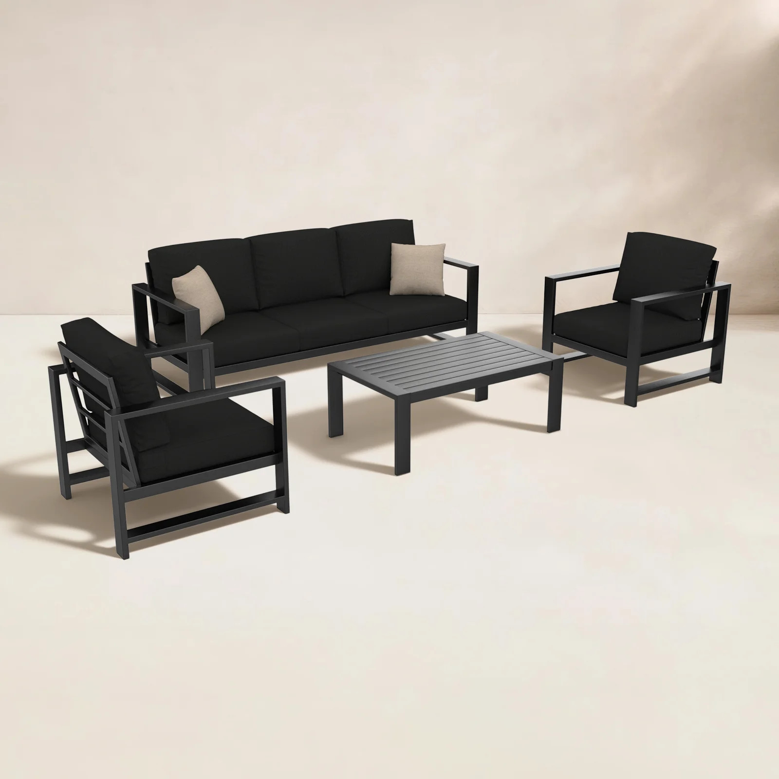 Dulcie 5 Person Seating Set with Sunbrella Cushions | Birch Lane