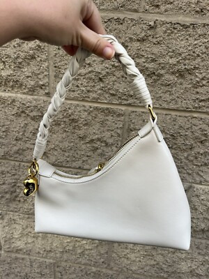 🤍 super cute aupen nirvana shoulder bag handbag asymmetrical snow white | eBay US