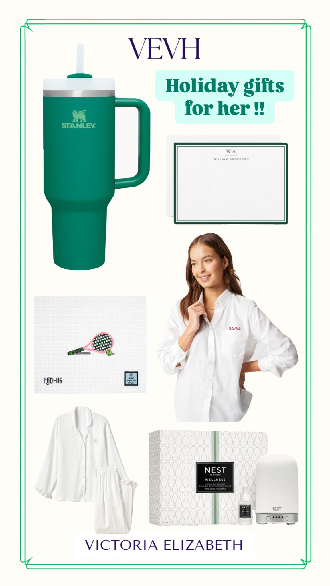 Holiday gift guide for her!! Shopping for girlfriends is always so fun, and I love to find sentimental or personalized items that are unique to them!! This year, needlepoint canvases with significant meaning to us are my go-to gift!! 

#LTKHoliday #LTKSeasonal #LTKGiftGuide