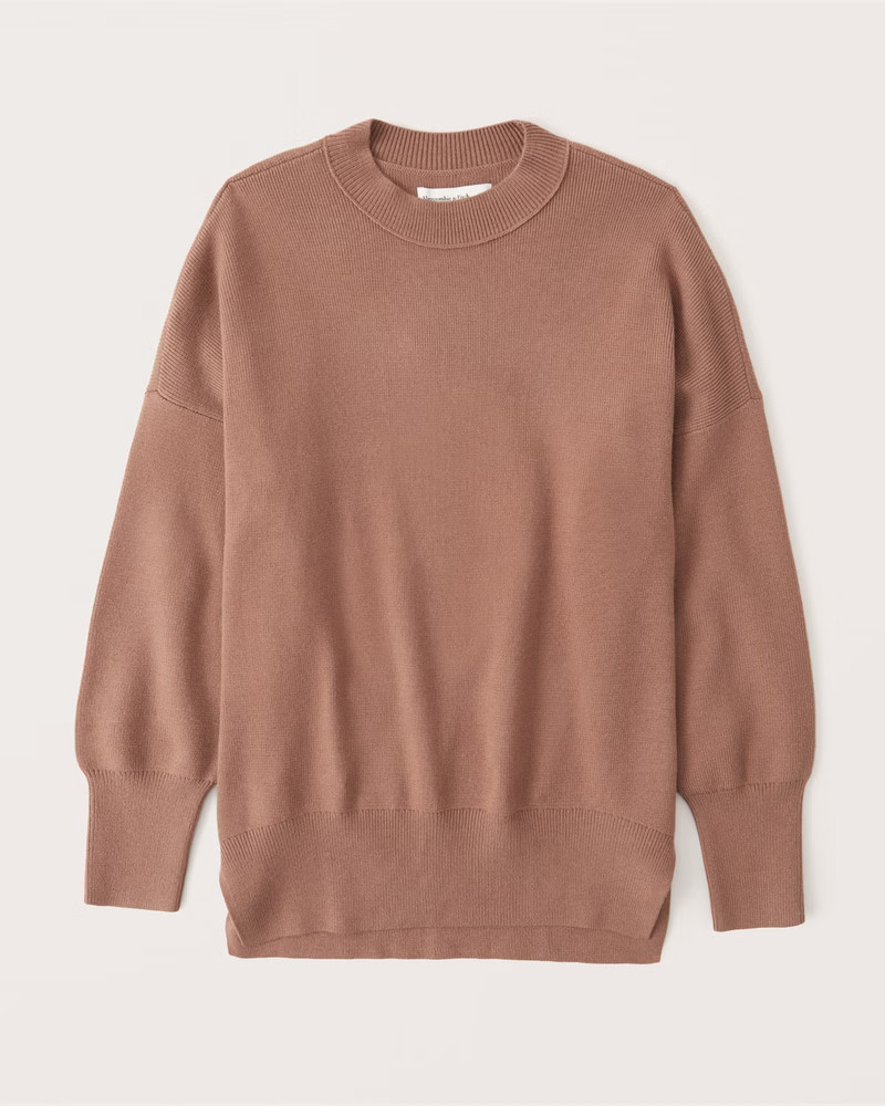 LuxeLoft Oversized Legging-Friendly Crew Sweater | Abercrombie & Fitch (US)