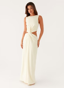 Lilabelle Twist Maxi Dress - Yellow | Peppermayo (Global)