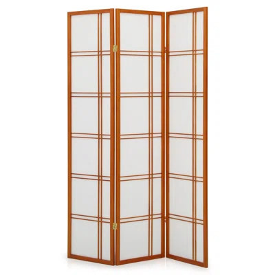 3 Panel Foldable Wood Room Divider, 5.8ft Tall Partition Wall Privacy Screen for Home Office Bedroom | Wayfair North America