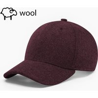 Wool Winter Cap in Burgundy Color, Unisex Baseball Cap, Ukrainian Gift, Made Ukraine | Etsy (US)