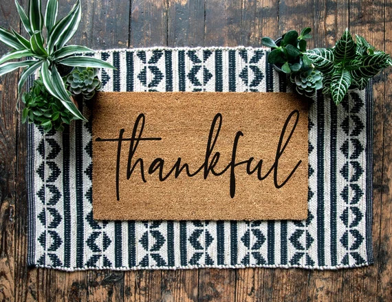 Thankful Fall Doormat  Fall Home Decor Welcome Mat  | Etsy | Etsy (US)