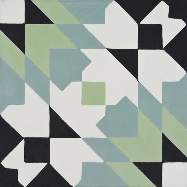 Reno 8" x 8" Cement Patterned Wall & Floor Tile | Wayfair North America