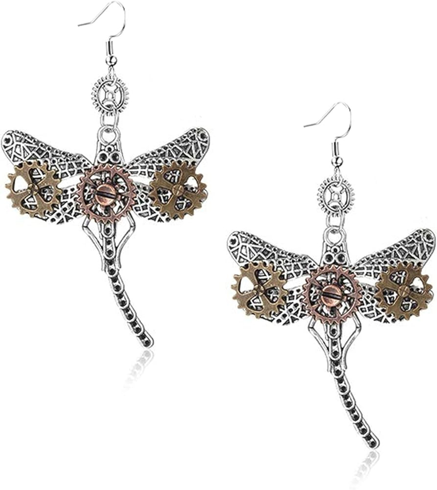 coadipress Steampunk Gear Earrings for Women Unique Handmade Vintage Gear Earrings Antique Mix-to... | Amazon (US)