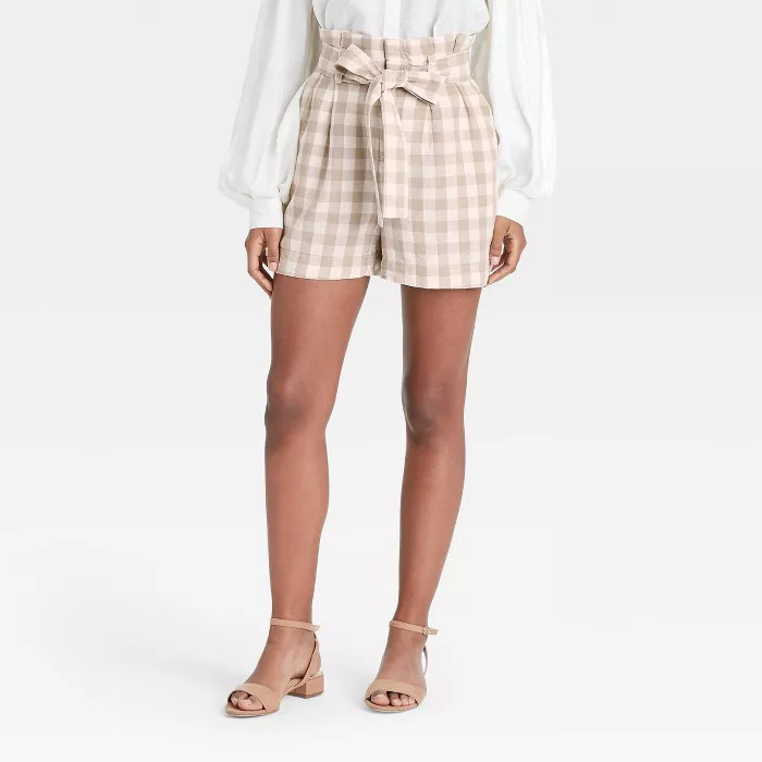 Women's High-Rise Paperbag Shorts - A New Day™ | Target